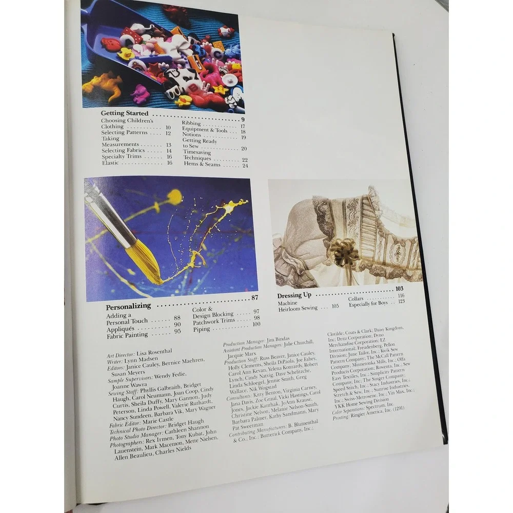 Singer Sewing Reference Library Sewing for Children Hardcover 1988 Vintage Guide